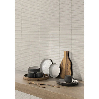 Pencil Kromo Bone mozaiektegel 35x35