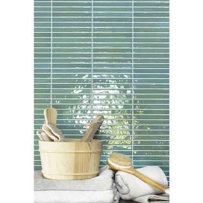 Pencil Kromo Sage mozaiektegel 35x35