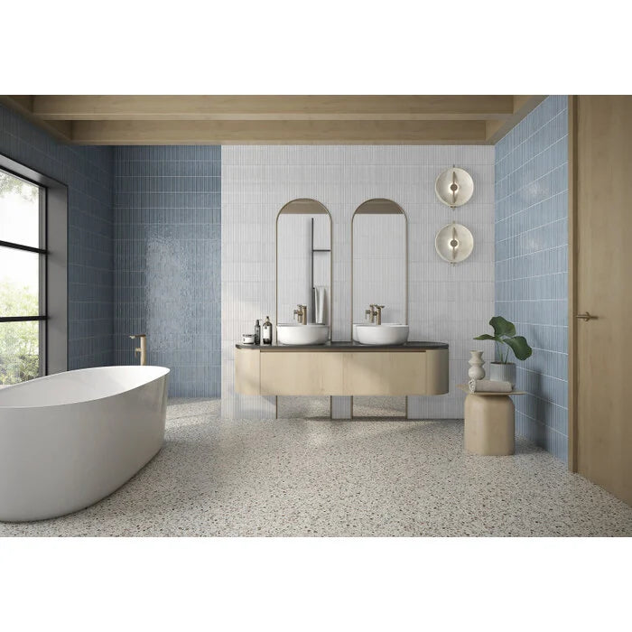 Pencil Kromo Teal mozaiektegel 35x35