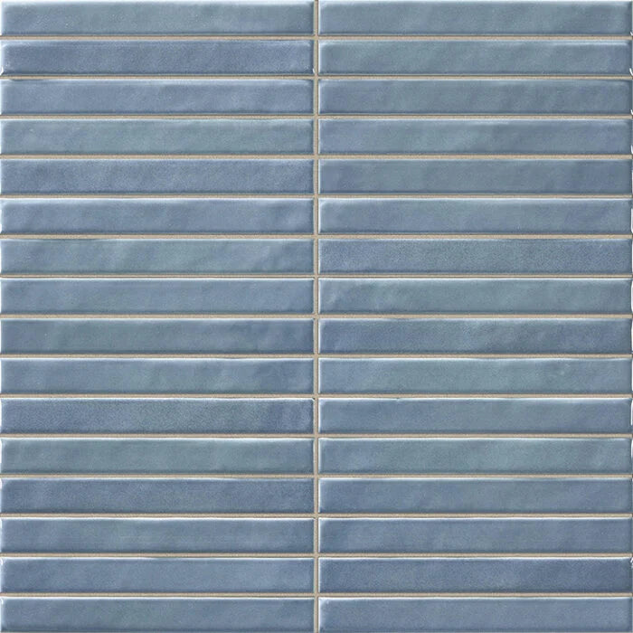 Pencil Kromo Teal mozaiektegel 35x35