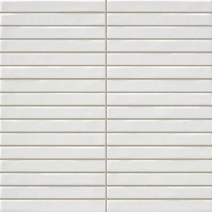 Pencil Kromo White mozaiektegel 35x35