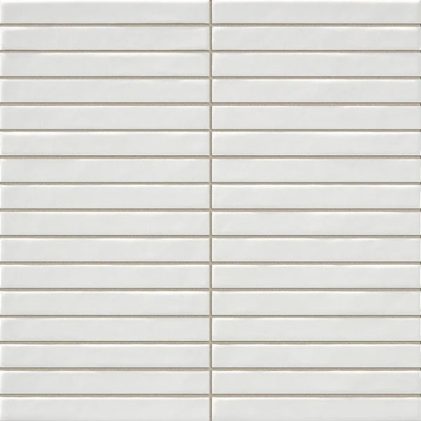 Pencil Kromo White mozaiektegel 35x35