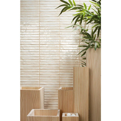 Pencil Raku Pearl mozaiektegel 35x35