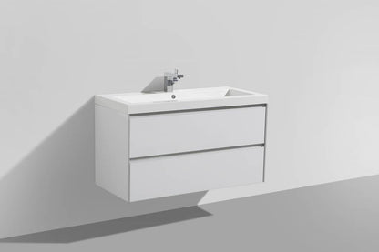 Badmeubel aktieset PL 100 HOOGGLANS WIT