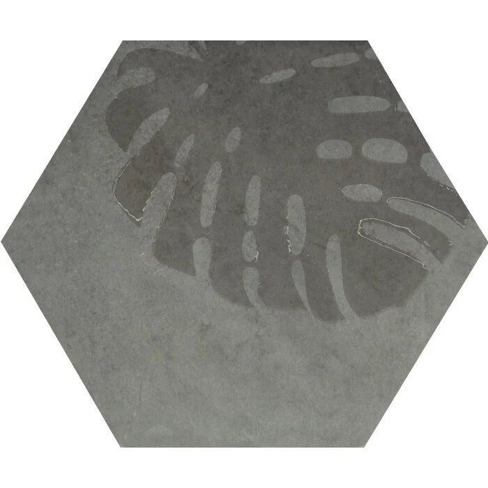 Beton Cire Bercy Blu hexagon decor 20x24