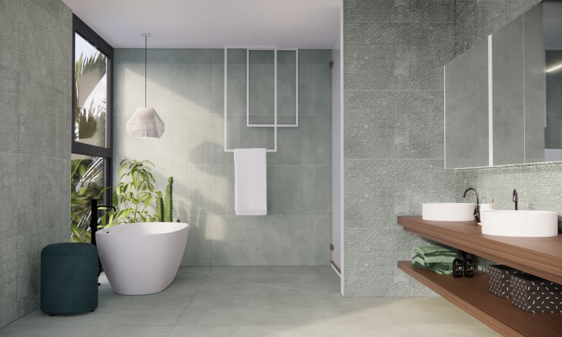 Beton Cire Bercy Salvia 60x120 rett