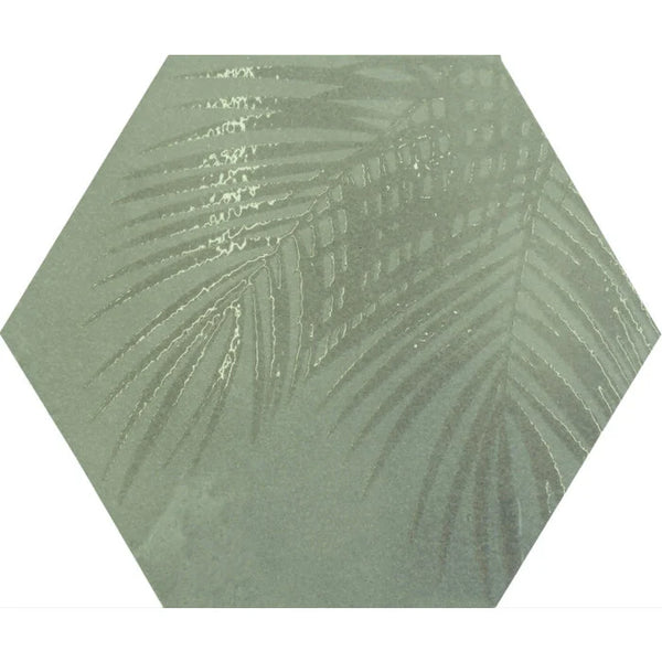 Beton Cire Bercy Salvia hexagon decor 20x24