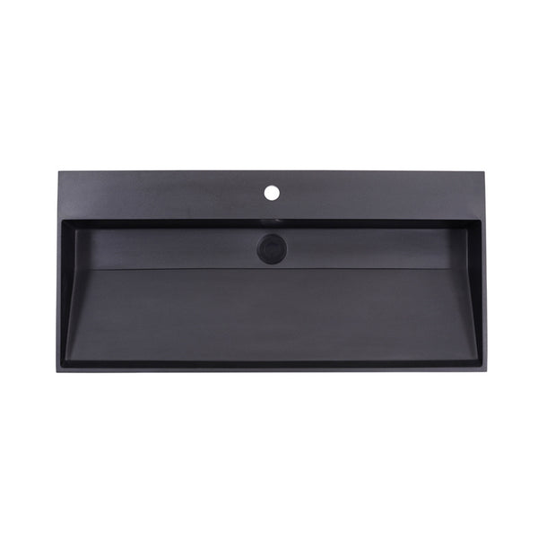 Wastafel Quartz Trend 100 cm 1 kraangat