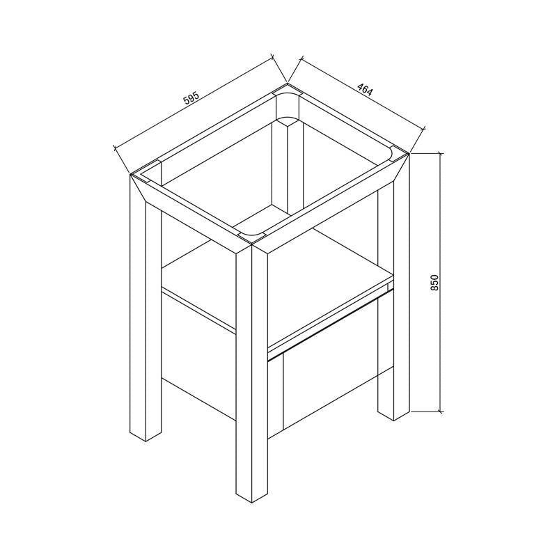Badmeubel Robusta Stone 60