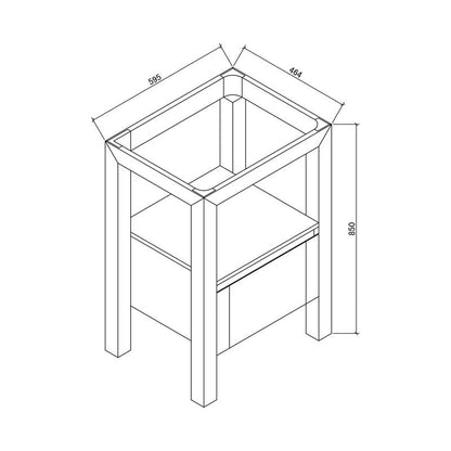 Badmeubel Robusta Stone 60