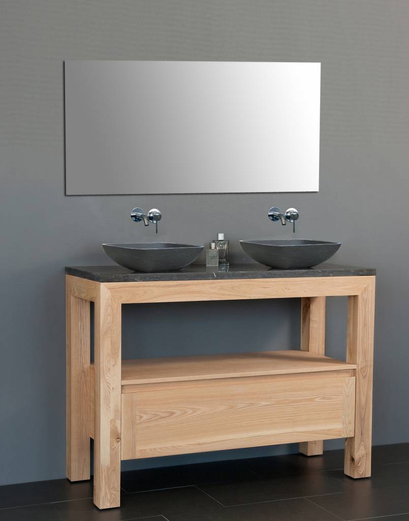 Badmeubel Robusta Dynasty met 2 sub kommen 120