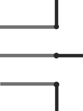 Frosted hoekwand matglas met scharnierprofiel 35 cm 10 mm Nano links 8719323039407