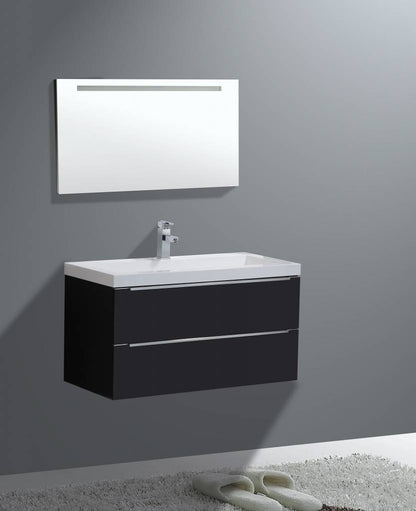 Badmeubel Senza 80 Hoogglans Antraciet