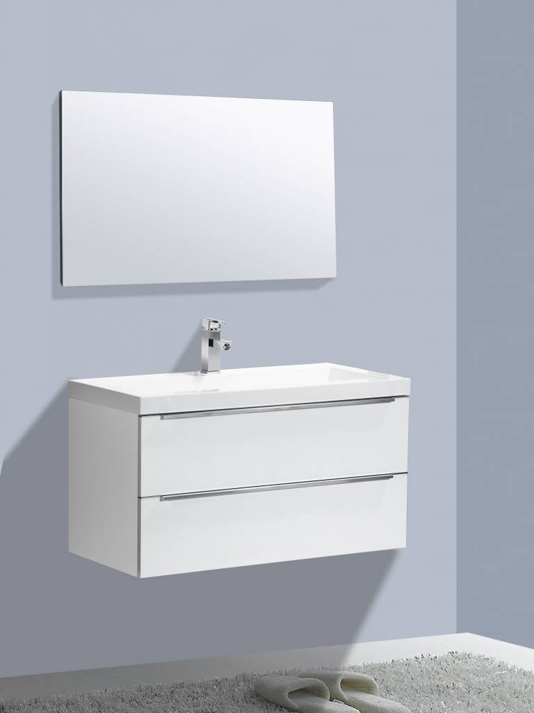 Badmeubel Senza 80 Hoogglans Wit