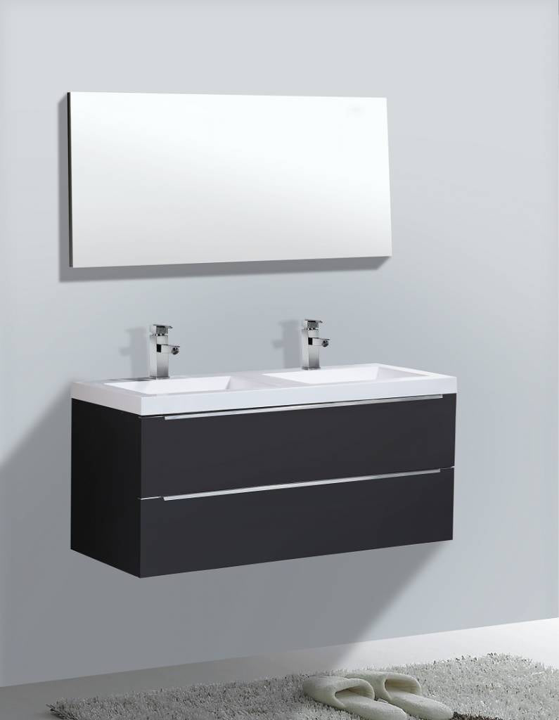 Badmeubel Senza 120 Hoogglans Antraciet