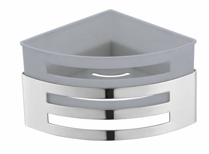 Design shampoo korf hoek model RVS gepolijst