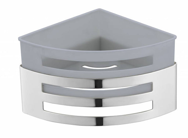 Design shampoo korf hoek model RVS gepolijst