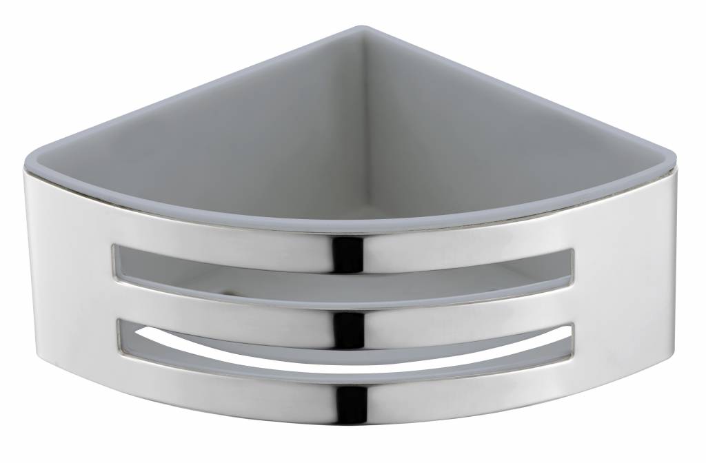 Design shampoo korf hoek model RVS gepolijst