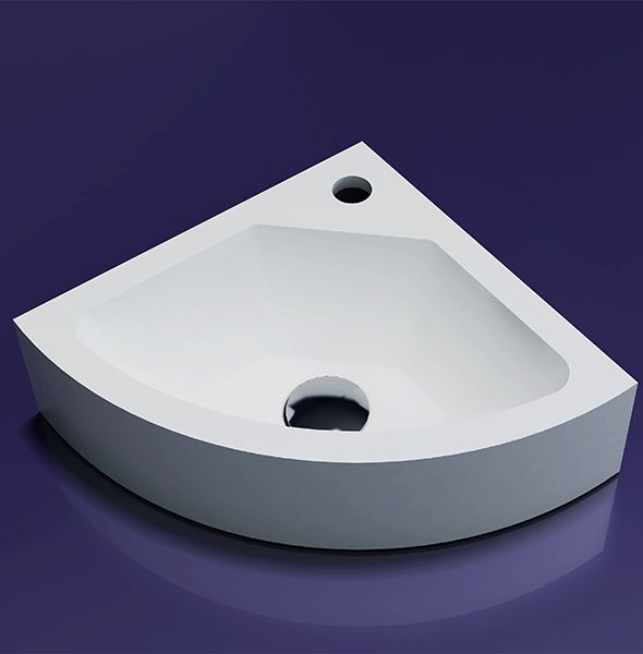 Solid surface Fontein corner