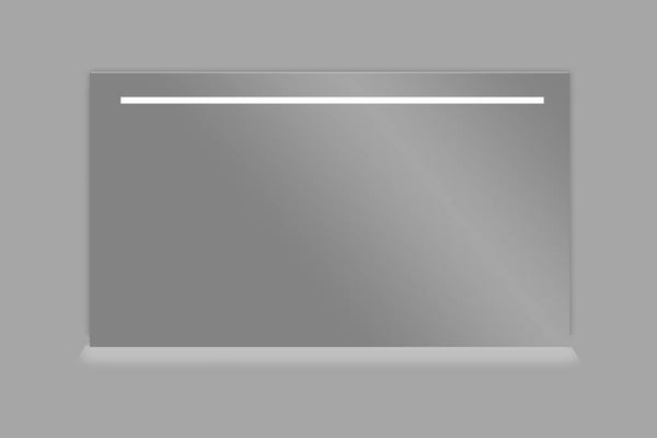 Aluminium spiegel met LED verlichting en onderverlichting 140