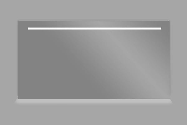 Aluminium spiegel met LED verlichting en onderverlichting 160