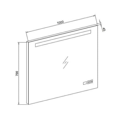 radio en bluetooth 100 met spiegelverwarming