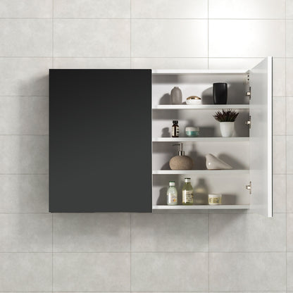 Spiegelkast Tieme in hoogglans wit 100x70x16cm