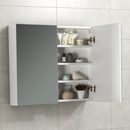 Spiegelkast Tieme in hoogglans wit 80x70x16cm