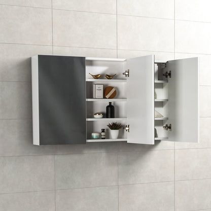 Spiegelkast Tieme in hoogglans wit 120x70x16cm