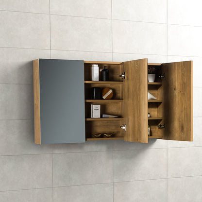 Spiegelkast Tieme in mat eiken 120x70x16cm