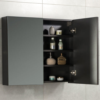 Spiegelkast Tieme in mat grijs 80x70x16cm