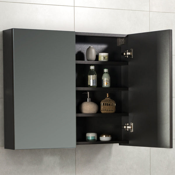 Spiegelkast Tieme in mat grijs 80x70x16cm