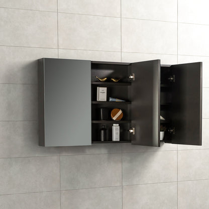 Spiegelkast Tieme in mat grijs 120x70x16cm