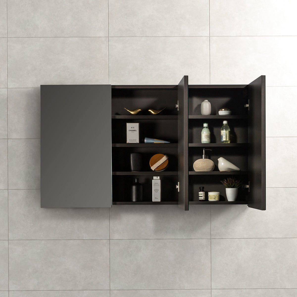 Spiegelkast Tieme in mat grijs 120x70x16cm