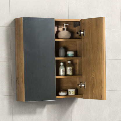 Spiegelkast Tieme in mat eiken 60x70x16cm