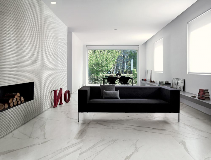 Roma Statuario mat 80x160 rett vloertegels / wandtegels