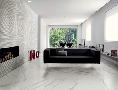 Roma Statuario mat 80x160 rett vloertegels / wandtegels