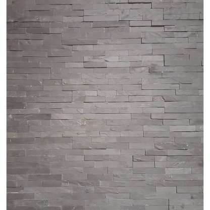 Wandtegel Steenstrips Louisiana 10x35 - Leisteen