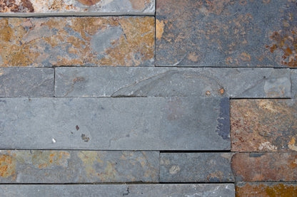 Wandtegel Steenstrip New York 18x35 - Leisteen