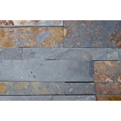 Wandtegel Steenstrip New York 18x35 - Leisteen