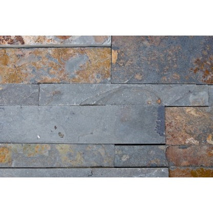 Wandtegel Steenstrip New York 18x35 - Leisteen