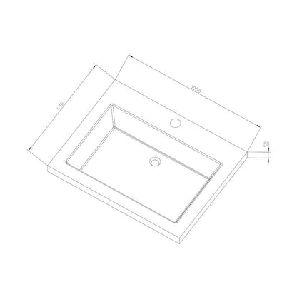 Badmeubel Trend Stone 100 Light Wood