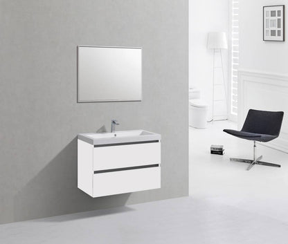 Badmeubel Trendline 80 Hoogglans Wit