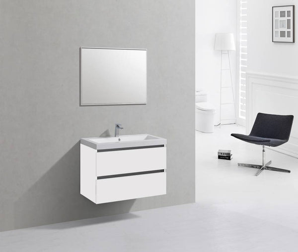 Badmeubel Trendline 80 Hoogglans Wit