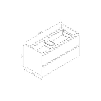 Badmeubel Trendline 100 Light Wood