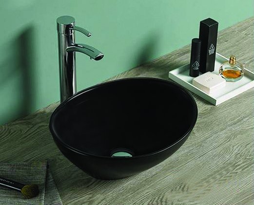 Keramische Waskom Vienna Mat Zwart