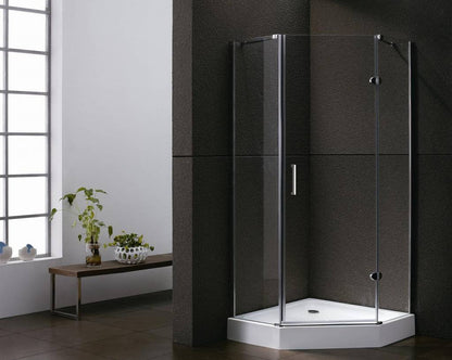 Vijfhoek cabine met 1 deur 100