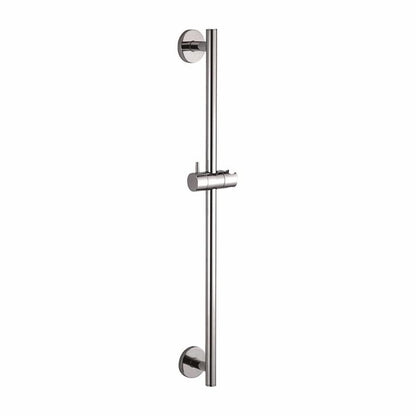 Wiesbaden chroom messing glijstang+glijstuk rond 650mm