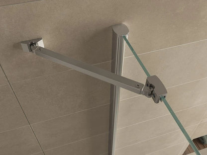 Wiesbaden Double Douchecabine 90x90 cm Chroom Dubbele Draaideur Hoekinstap 8 mm helder glas met nano-coating