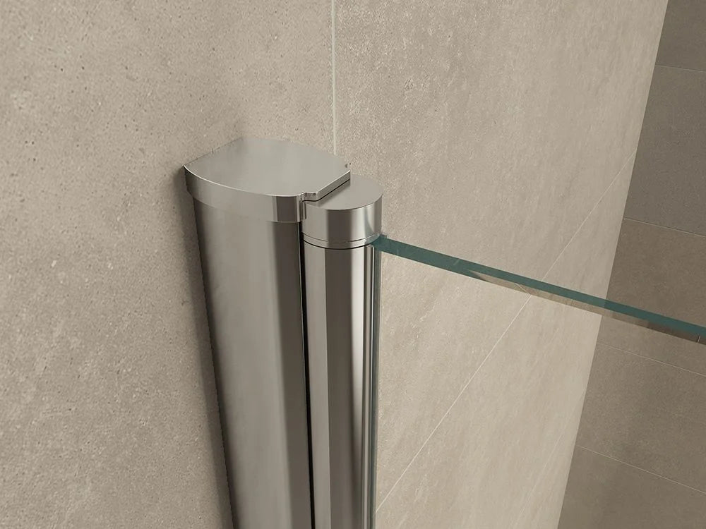 Wiesbaden Salone Douchecabine 100x100x200cm Chroom Vierkant Dubbele Draaideur 8 mm helder glas met nano-coating